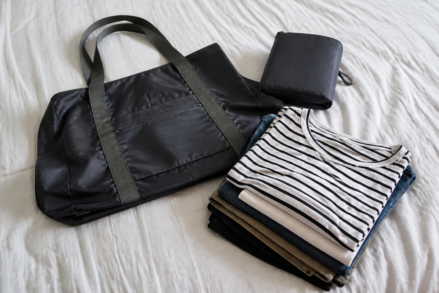 Slim inpakken met opvouwbare tassen